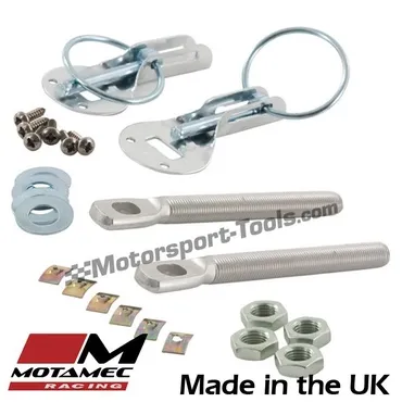 Motamec Bonnet Pins Competition Stainless Steel Retained Slider Lynch Pin Race Rally