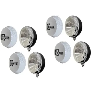 4 x New Cibie Type Super Oscar Rally Spotlamp + Cover - Spot Lamp Light 230mm 9"