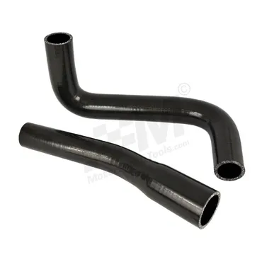 Escort MK1 Mk2 Ford BDA BLACK Top & Bottom Radiator Silicone Hoses Water Pipes