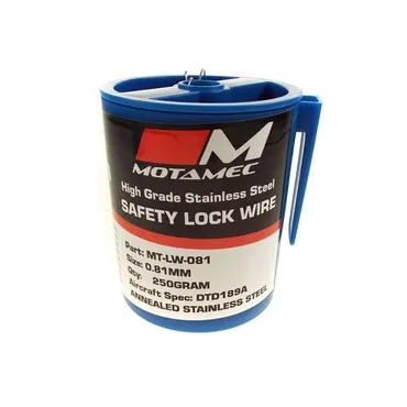Motamec Motorsport 0.81mm Aircraft Spec DTD189 Stainless Steel Safety Lock Wire